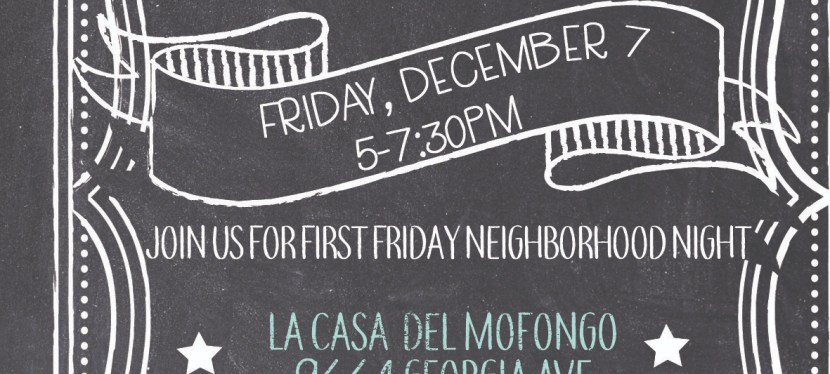 December First Friday Neighbor Night